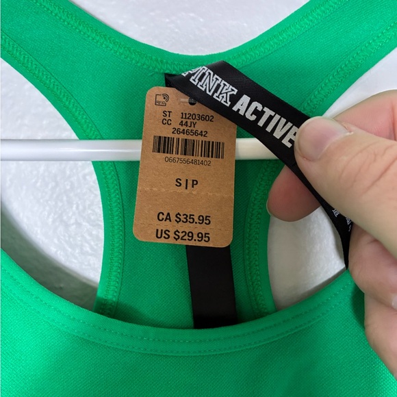 VS. Pink Athletic Seamless Set Leggings And Sports Bra S/M Kelly Green NEW!! - Picture 5 of 14